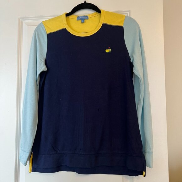 NWOT Masters Magnolia Lane Colour Block Long-Sleeve Shirt - Size S - Picture 1 of 3